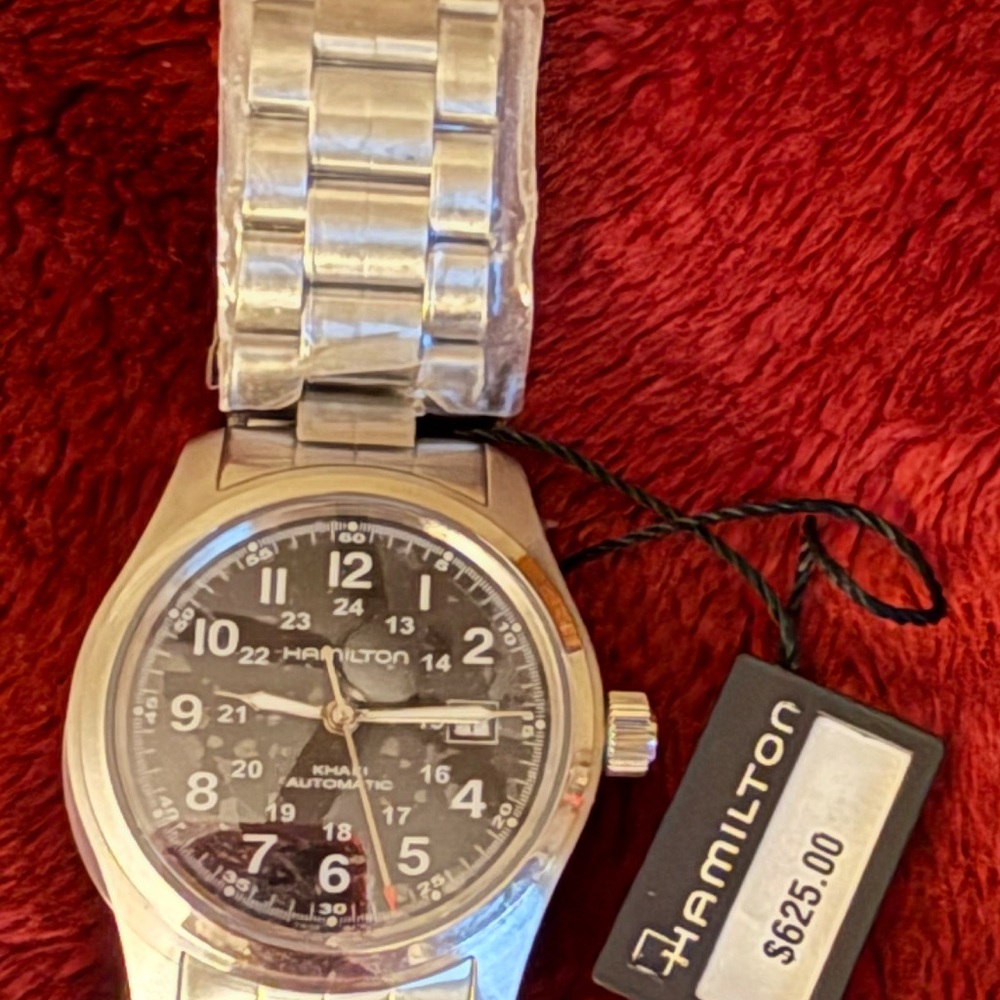 Hamilton Silver and Black Men's Watch